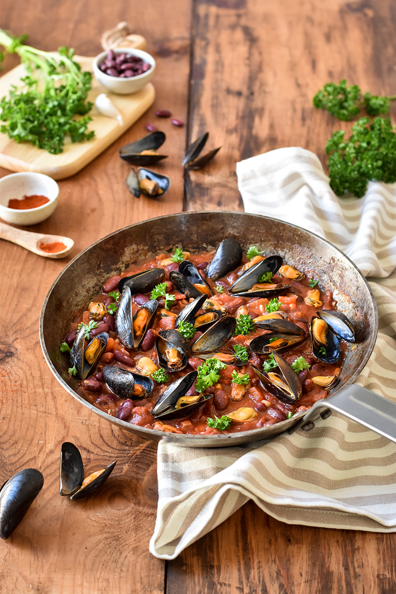 Chili aux moules paprika fumé