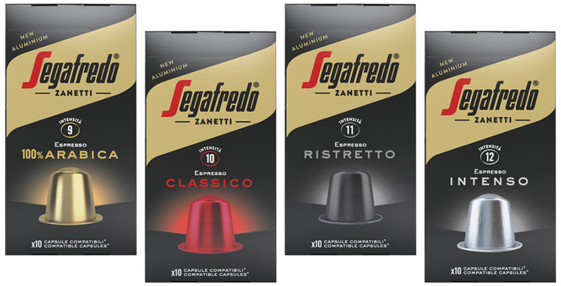 Gamme capsules Segafredo Zanetti