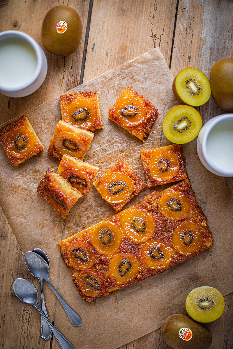 Gâteau renversé kiwi