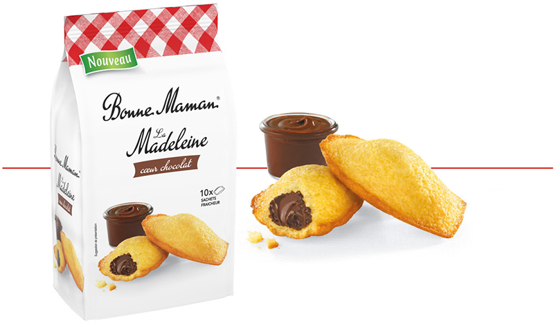 La madeleine cœur chocolat