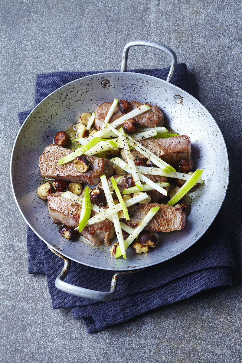 Noisettes d’agneau Bio pomme et noisettes