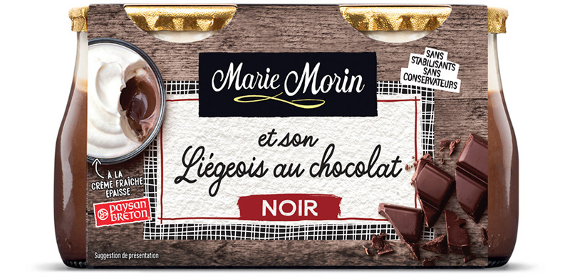 Liégeois au chocolat noir