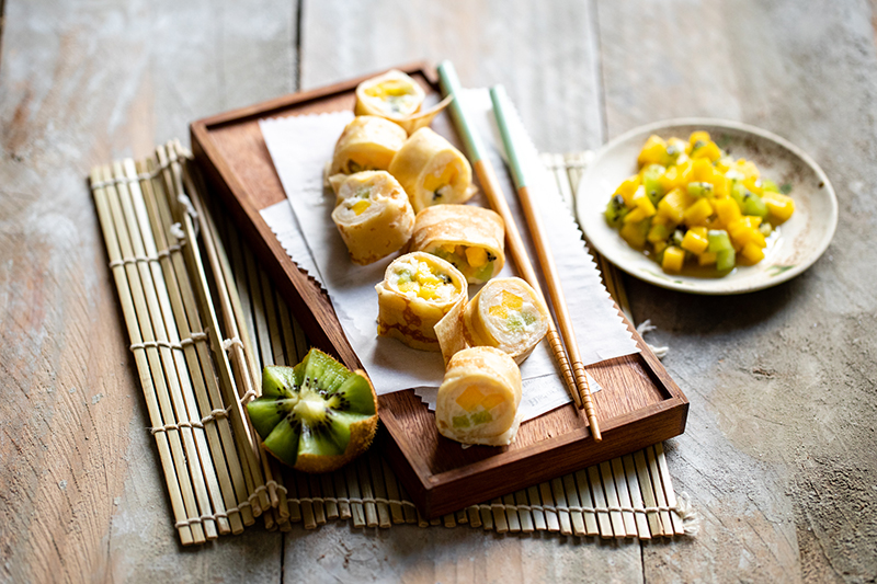 Makis aux fruits et riz au lait vanille de Madagascar