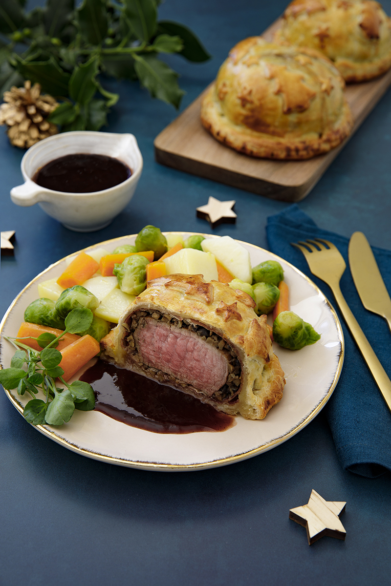 Bœuf Wellington aux légumes confits 
