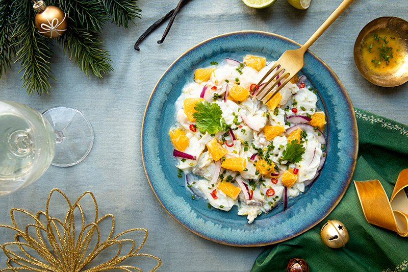 Ceviche d’églefin agrumes vanille