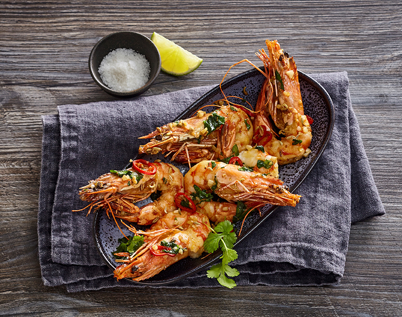 Gambas flambées