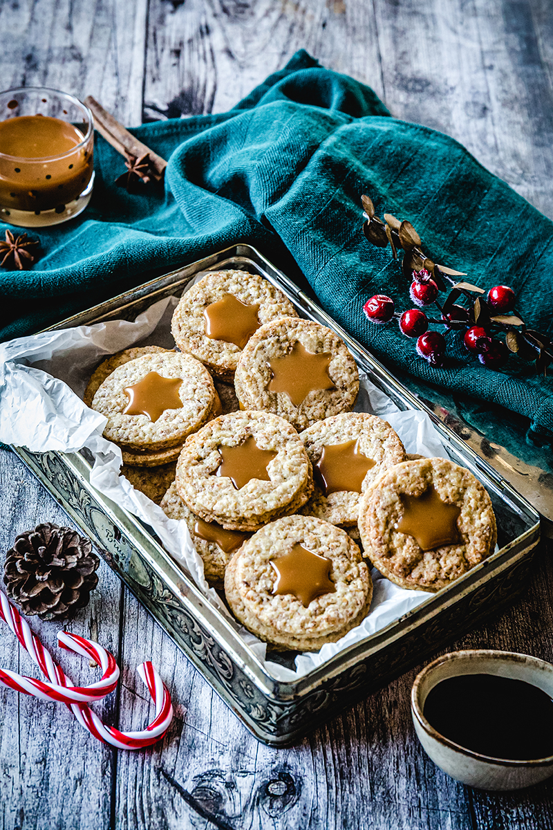 Sablés chicorée Leroux cœur coulant caramel beurre salé