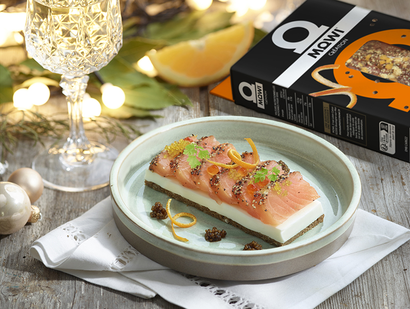 Tartine cœur de saumon fumé Baie de Sichuan Zestes d’Orange