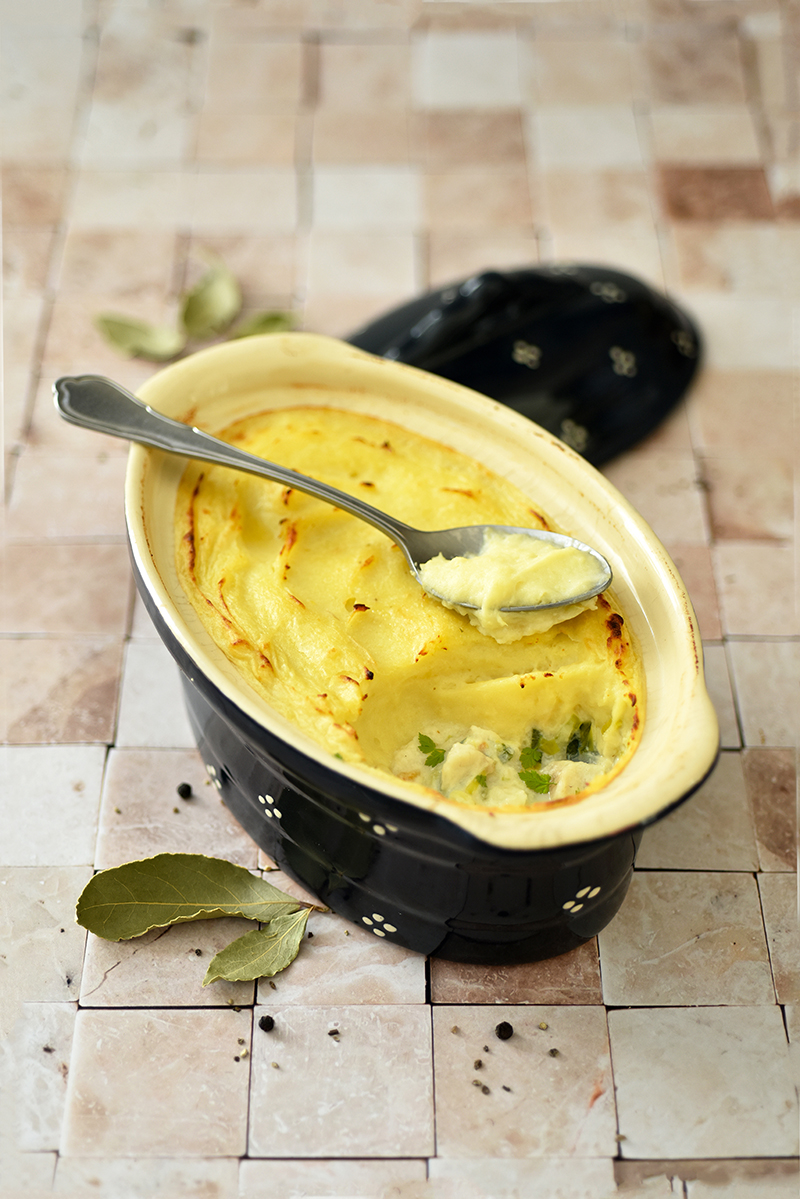 Hachis parmentier de Ratte du Touquet cabillaud