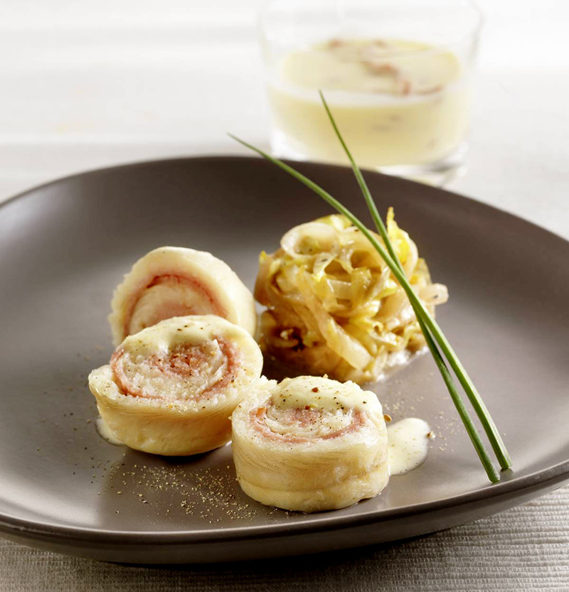 Médaillon de sole bacon fondue d’endives