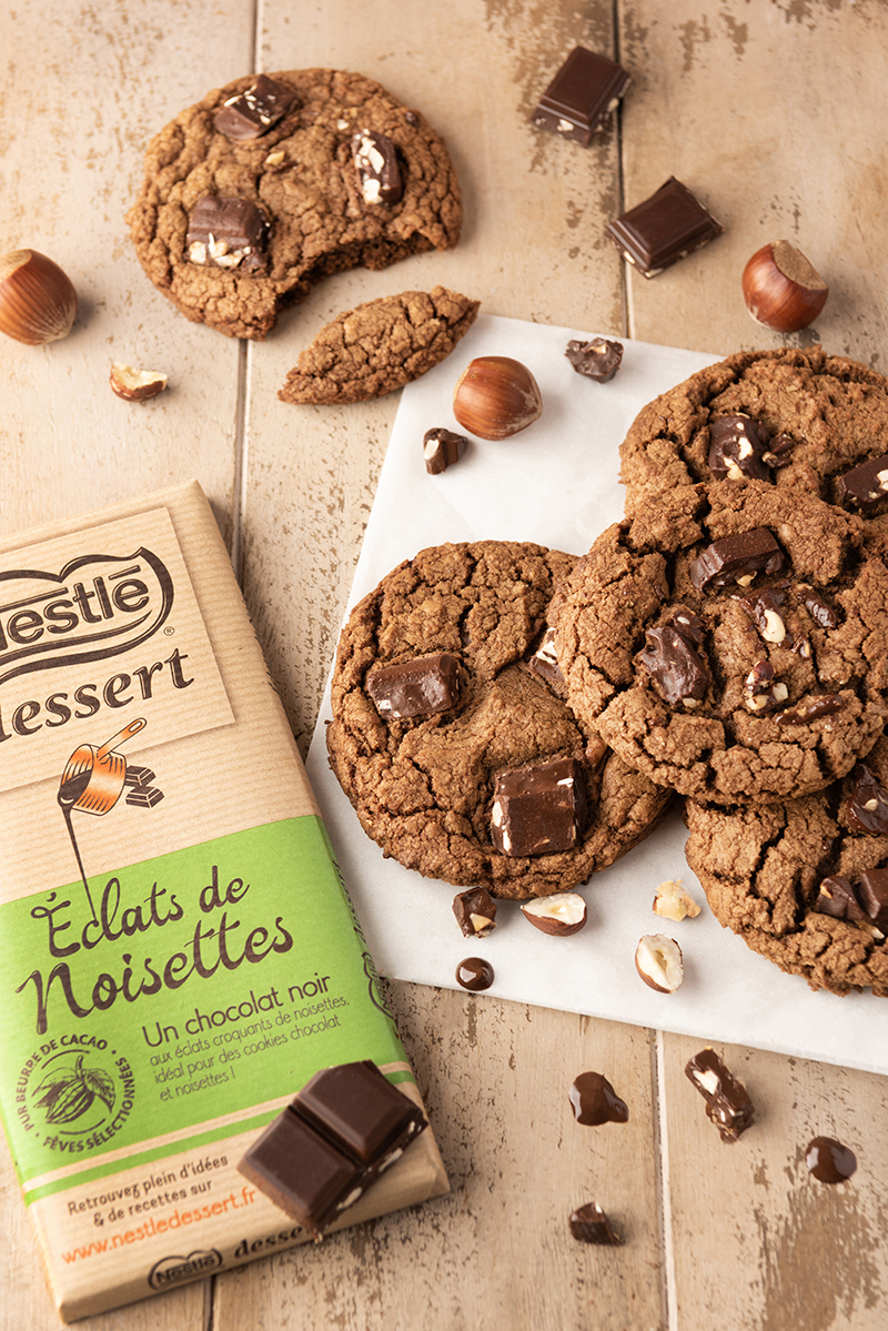 Cookies chocolat éclats de noisettes