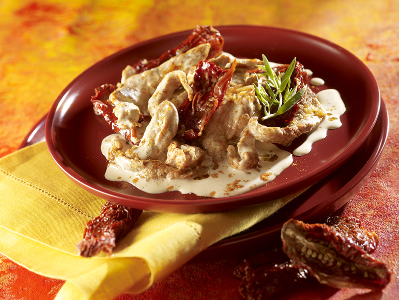 Émincé de veau paprika estragon