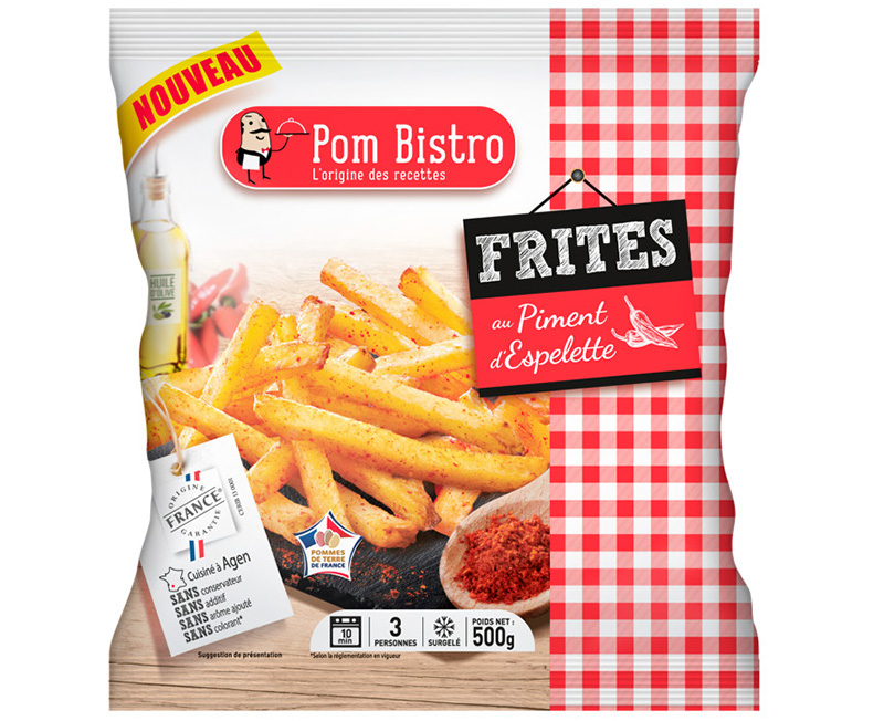 Frites à l’huile d’olive et au piment d’Espelette
