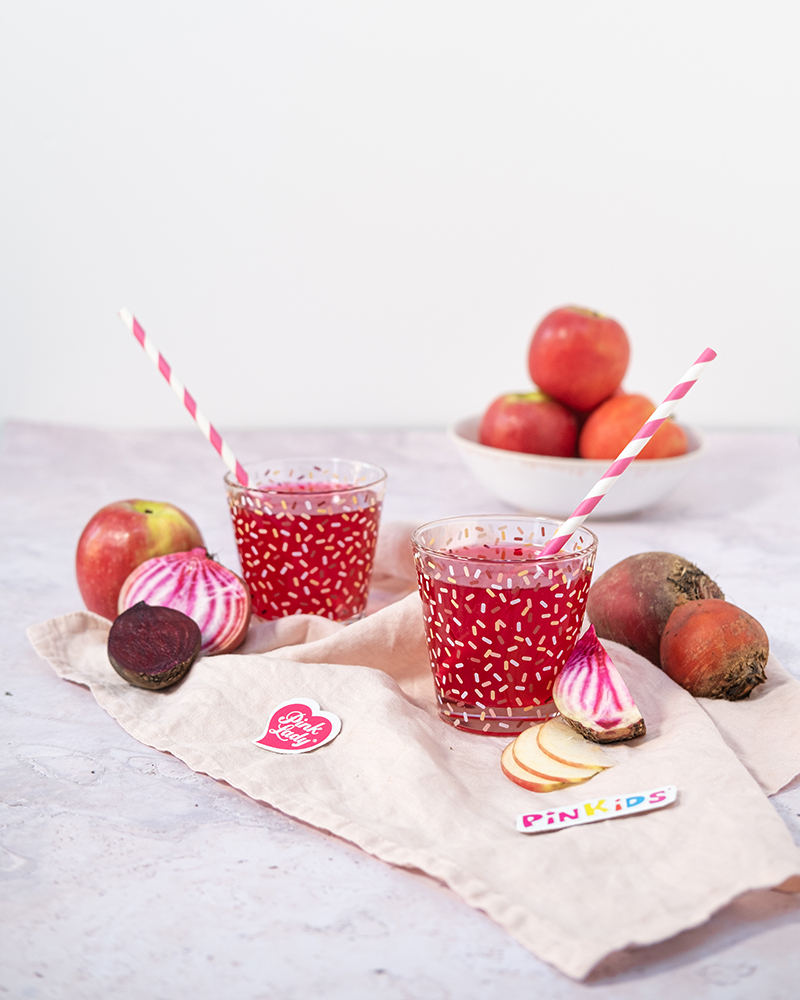 Jus rose betterave et Pommes PinKids