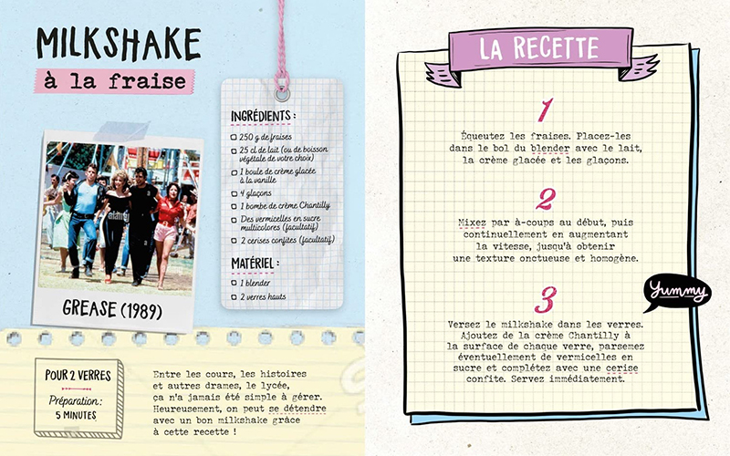 Livre de recettes comédies romantiques