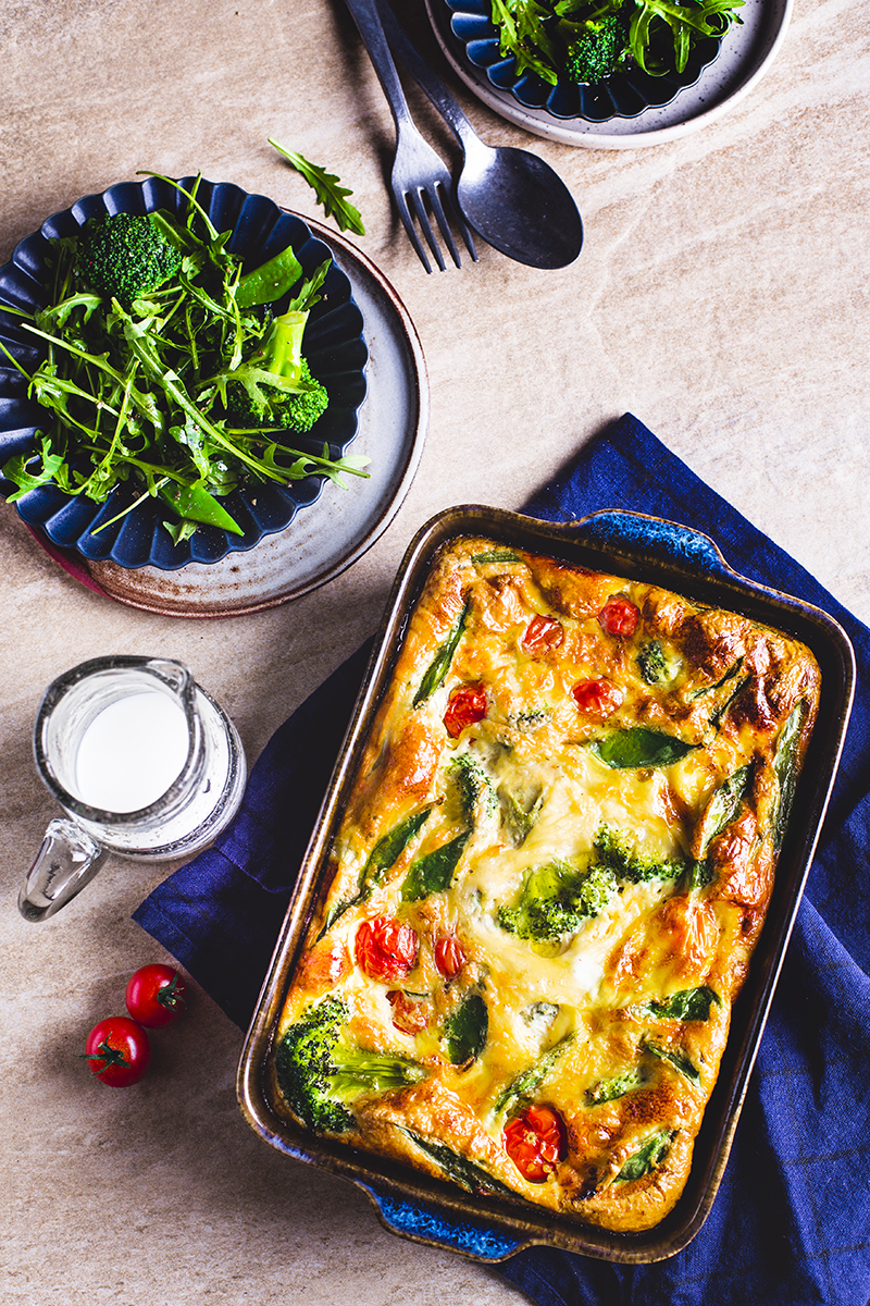 Omelette légumes au four