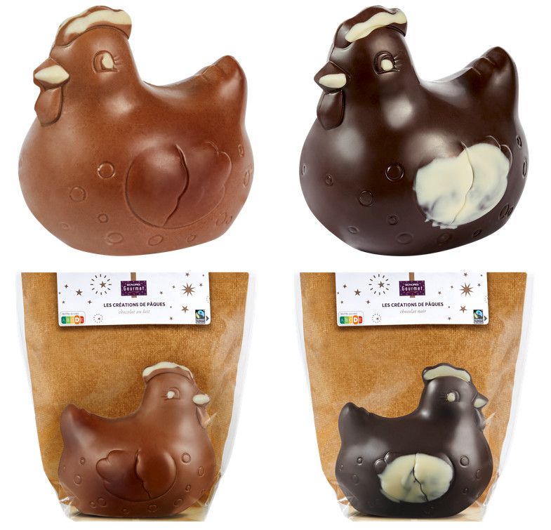 Poules au chocolat
