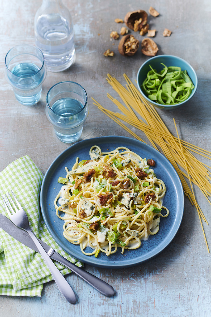 Spaghetti aux légumes aux 2 fromages