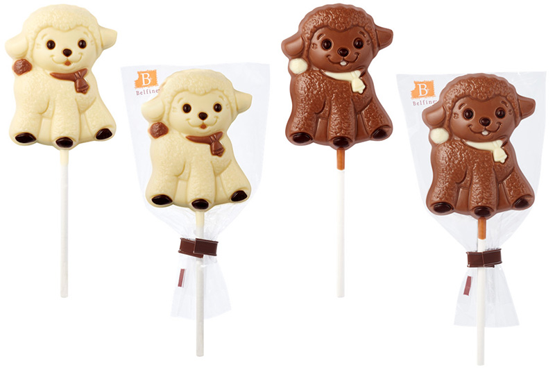 Sucettes agneau chocolat