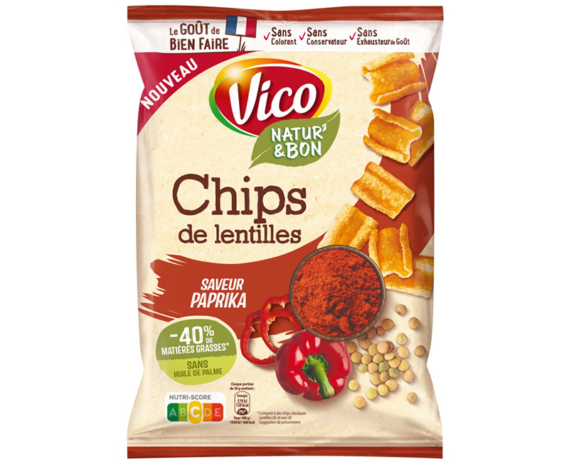Chips de lentilles Paprika