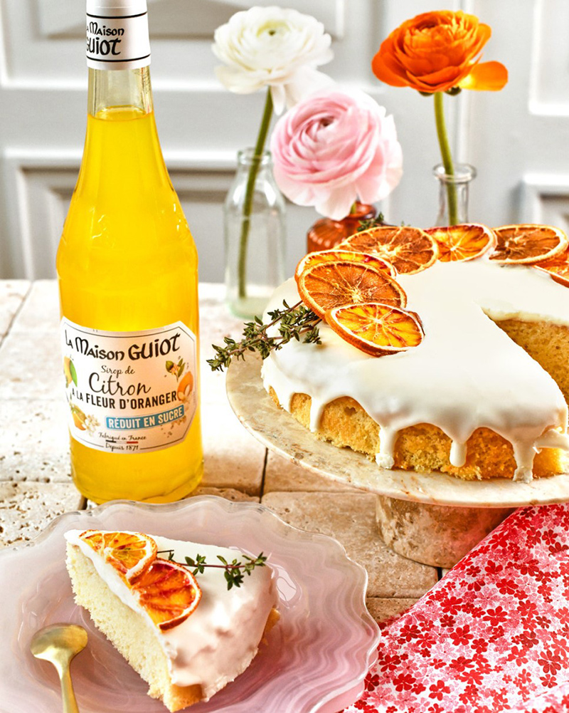Gâteau au yaourt sirop de Citron Fleur d’Oranger