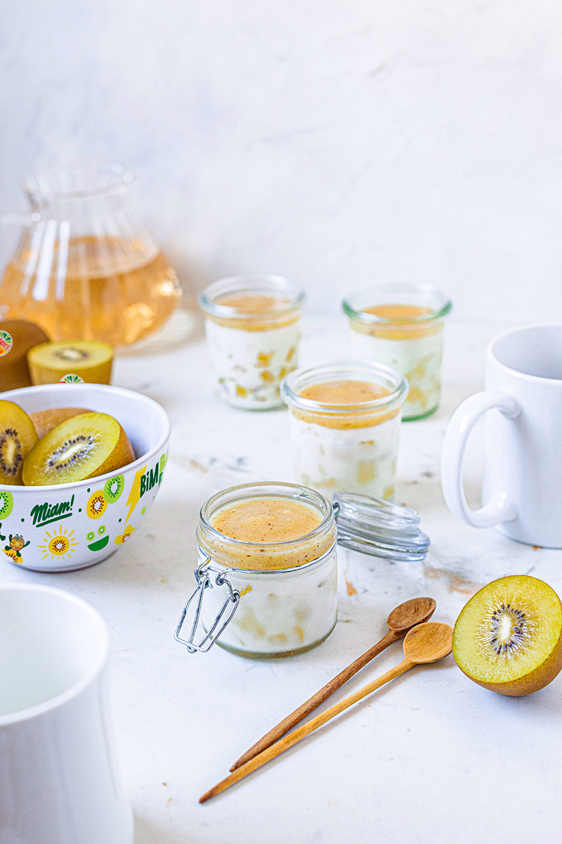 Panna cotta légère kiwi
