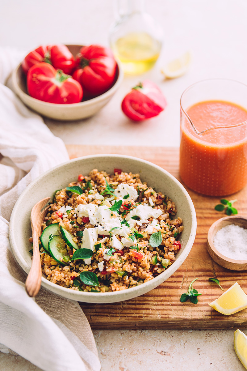 Salade fraîcheur boulghour Gaspacho « Picante »