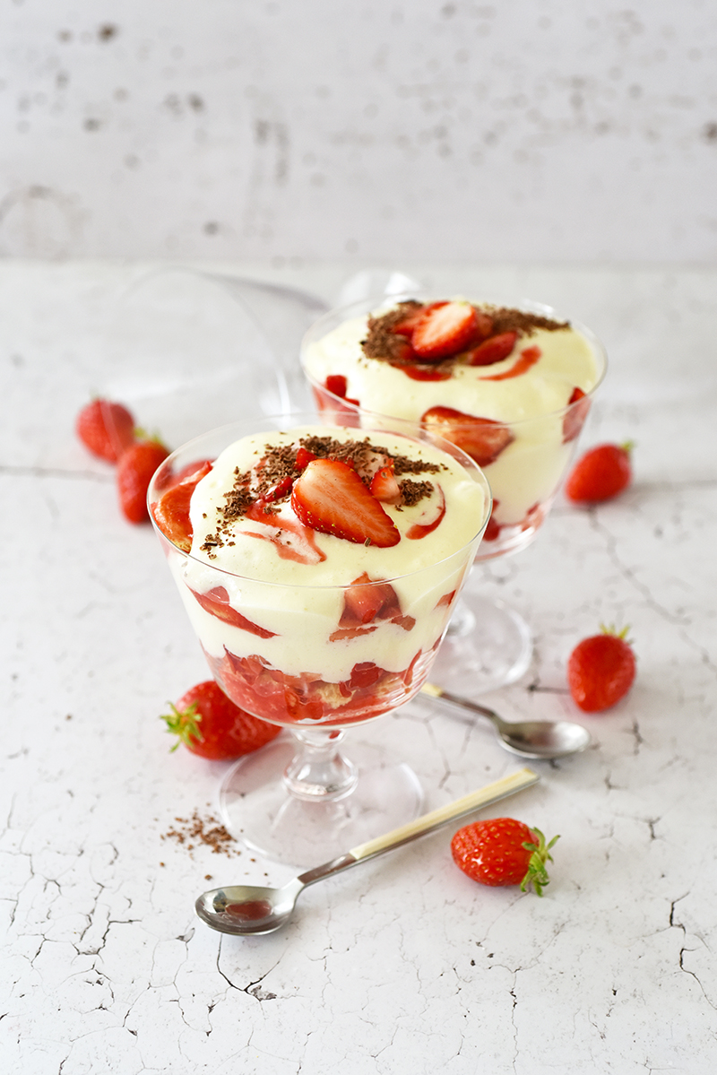 Tiramisus individuels Fraise du Périgord IGP