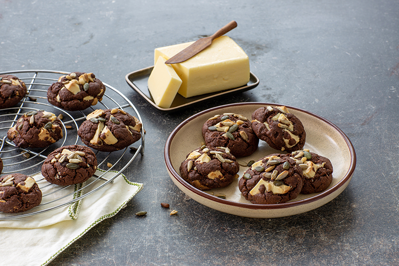 Cookies deux chocolats beurre Charentes-Poitou AOP et graines