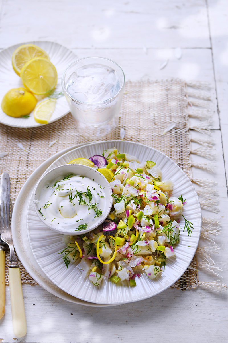 Tartare de daurade chantilly à l’aneth