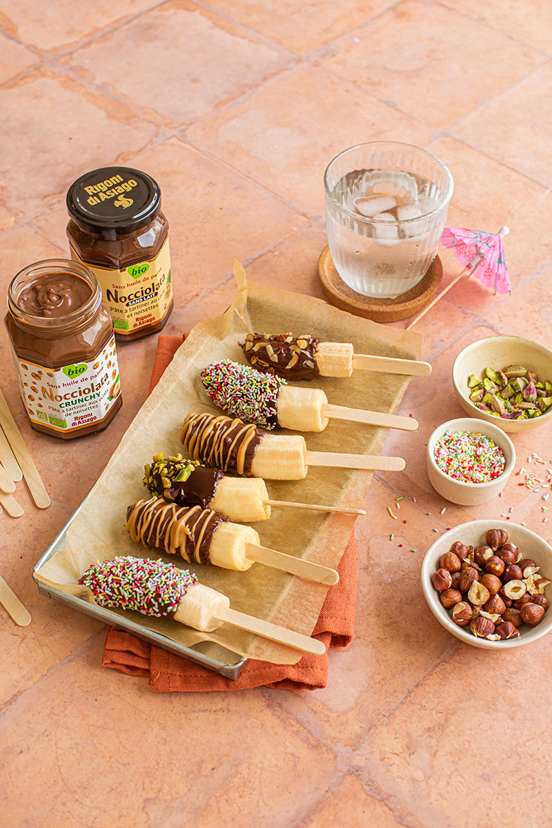 Banana pops Nocciolata Crunchy Sans Lait