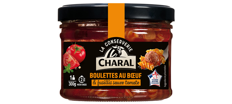 Boulettes au bœuf et fusillis sauce tomate