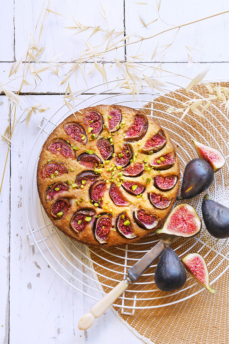 Gâteau flocons d’avoine, figues yaourt