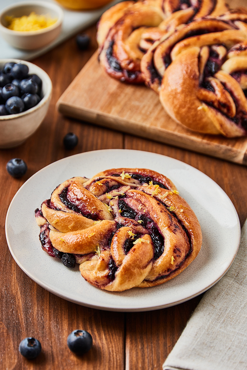 Babka myrtille citron