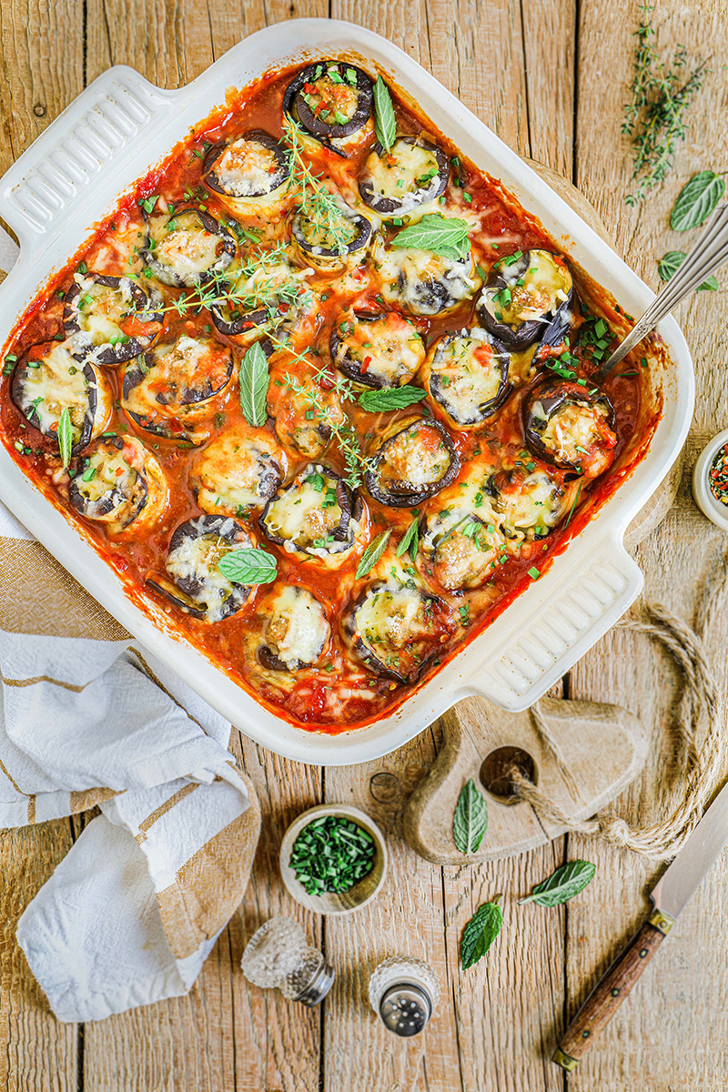 Roulés d’aubergines de veau Bio