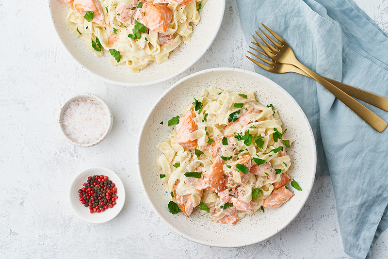 Tagliatelles saumon
