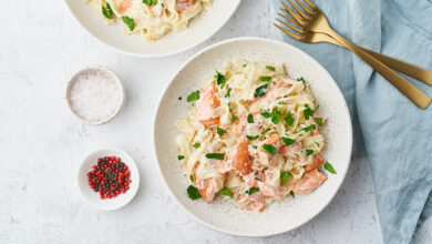Tagliatelles saumon