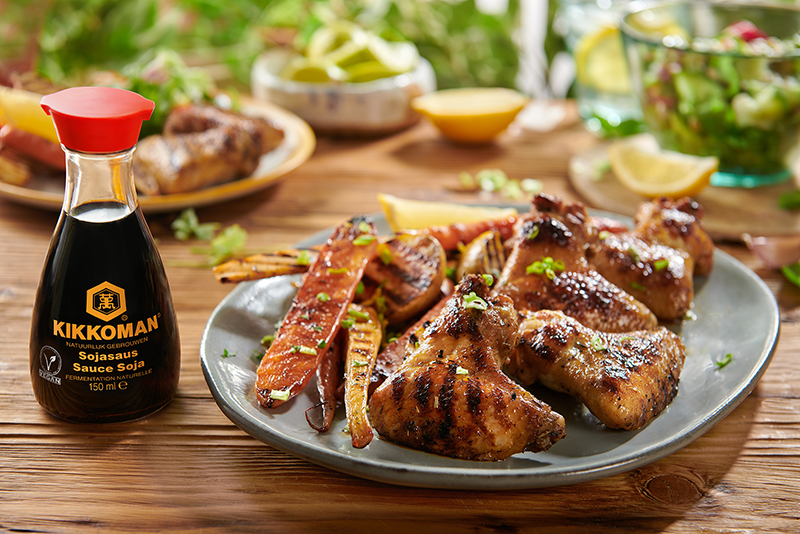 Ailes de poulet miel soja