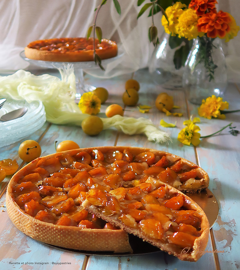 Tarte mirabelles poudre d’amandes