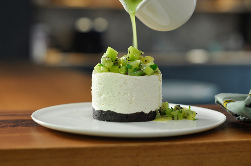 Cheesecake kiwi chocolat 