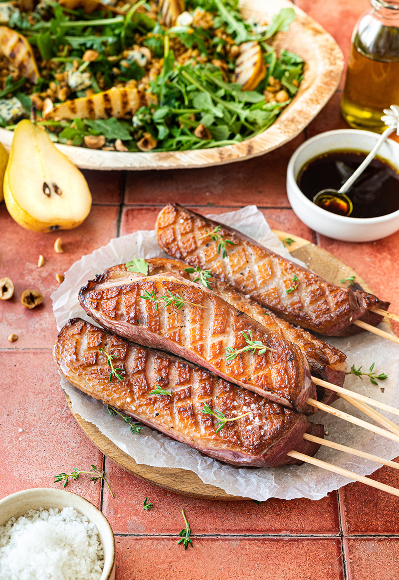 Brochette de Magret plancha