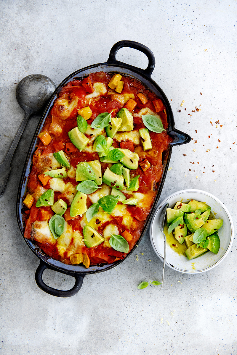 Lasagnes potiron avocat