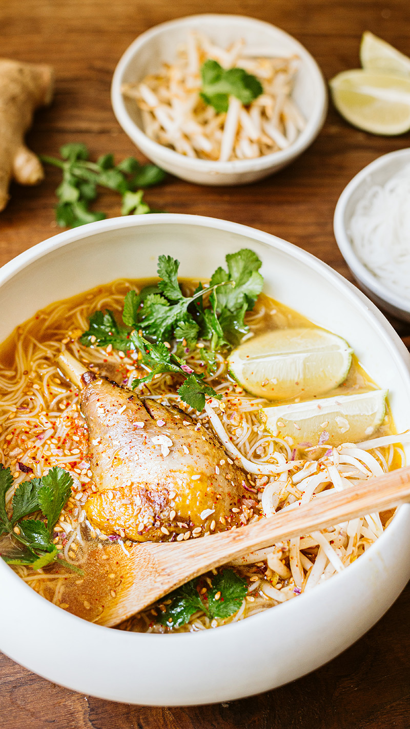 Bouillon thaï pintade