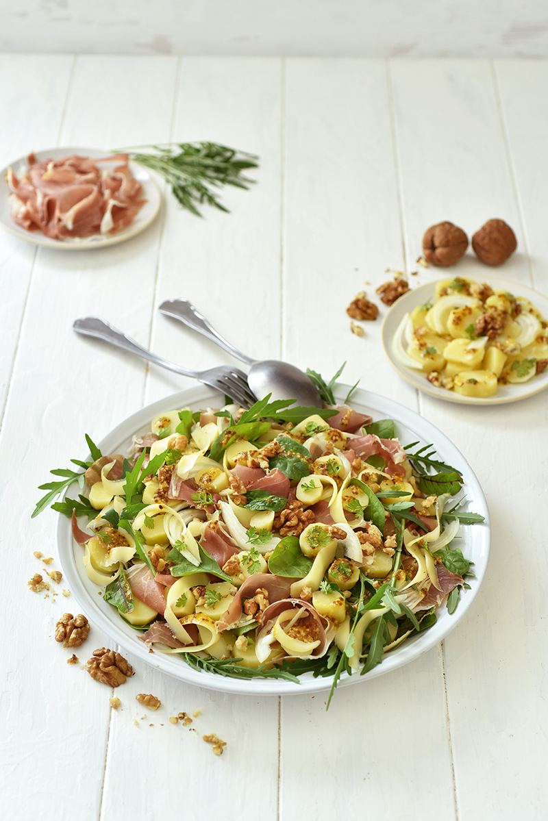 Salade de Ratte du Touquet Comté et noix