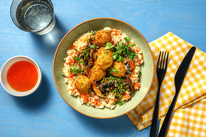 Bowl boulettes veggie thaï
