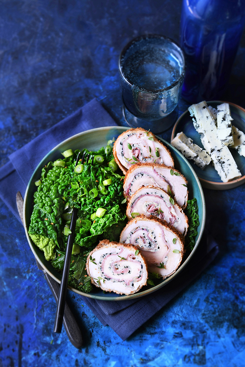 Cordon bleu roulé Bleu d’Auvergne