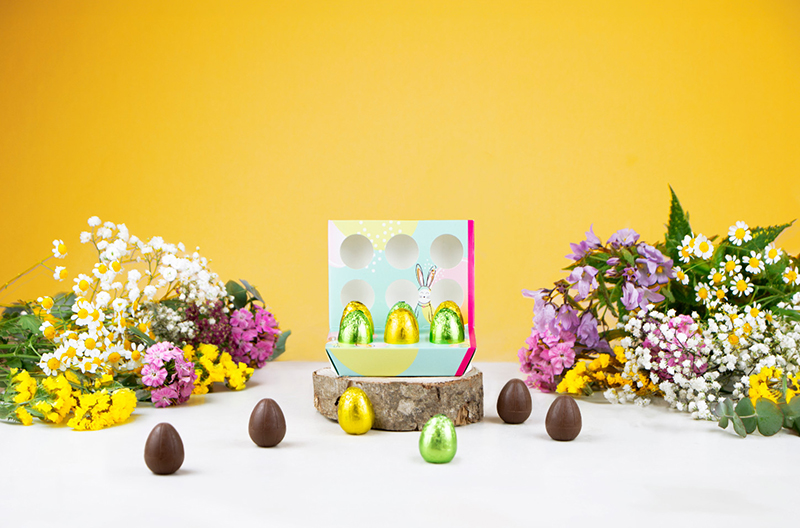 Mini boîte à œufs colorée