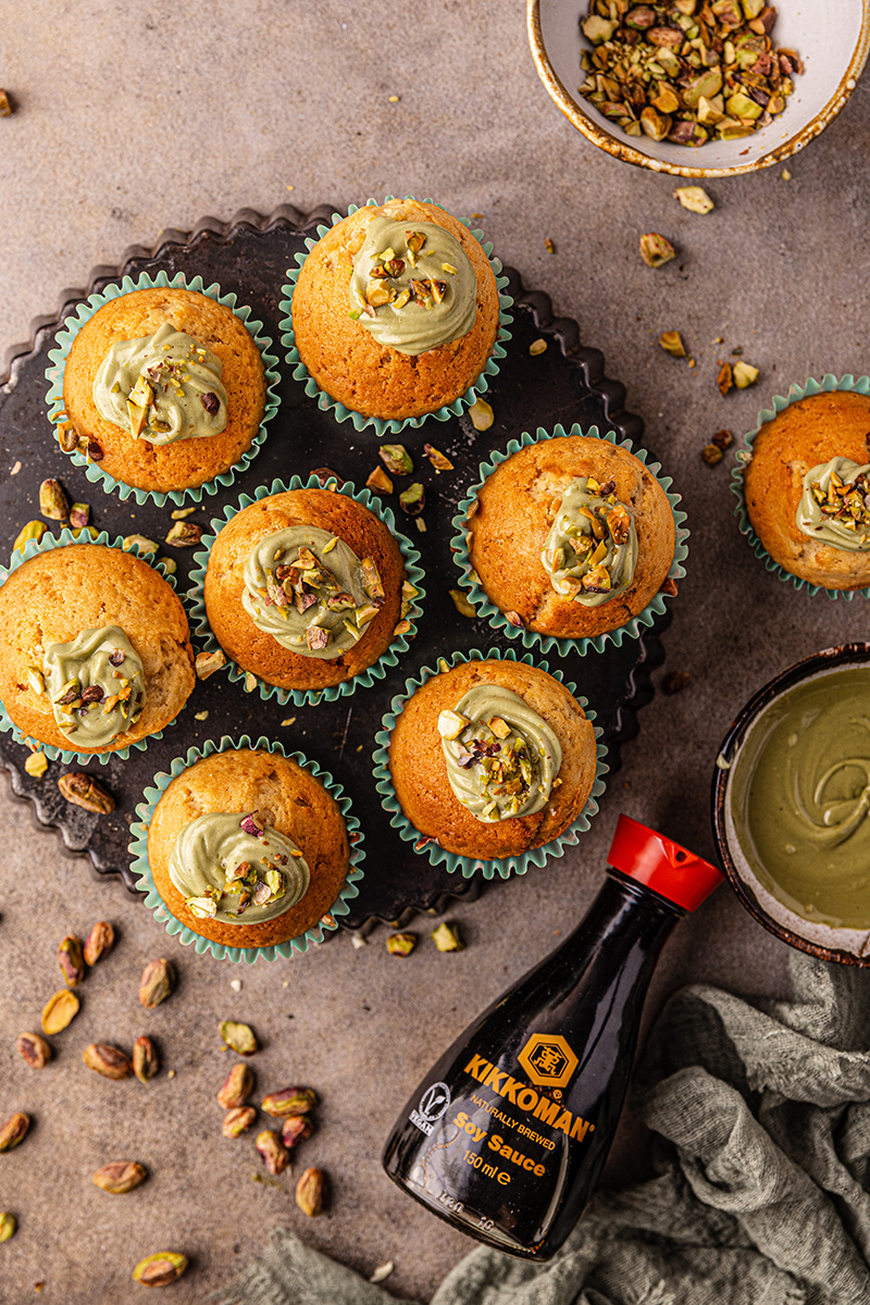Muffins crème de pistache