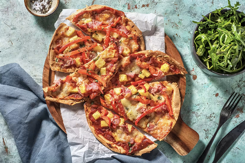 Pizza Hawaï pain plat