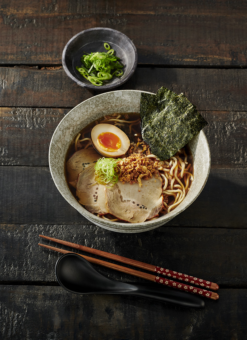 Ramen jambon œufs marinés
